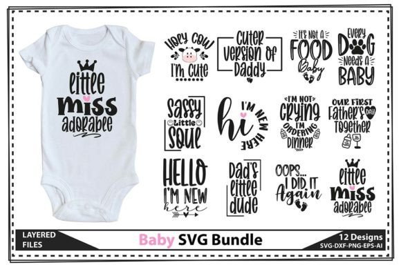 Baby SVG Bundle: Graphics for T‑Shirt Designs & Branding