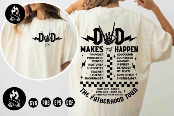 Dad Tour SVG: Rockin’ Fatherhood Graphics for T-Shirt Designs