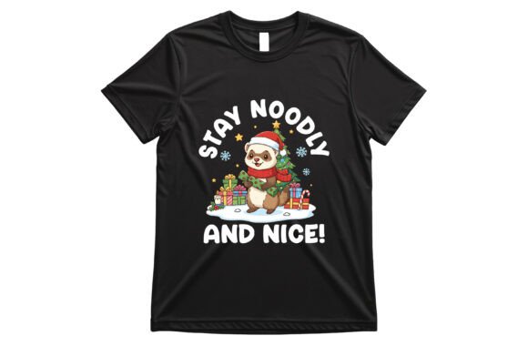 Funny Ferret Christmas PNG T-Shirt Art: Graphics for Joyful, Shareable Content