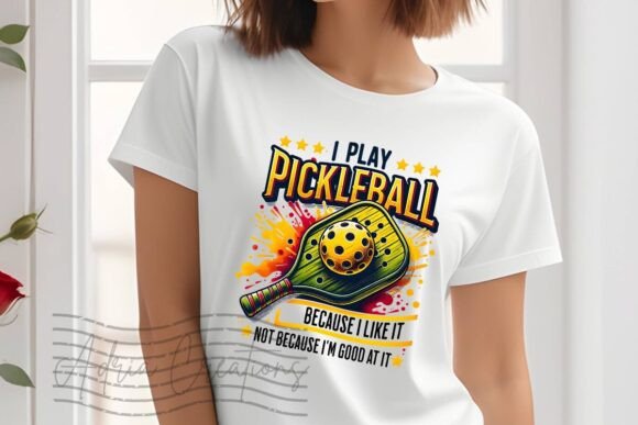 Funny Pickleball Sublimation Clipart PNG: Graphics for T-Shirt Designs
