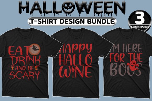 Halloween Day T-shirt Design Bundle-13