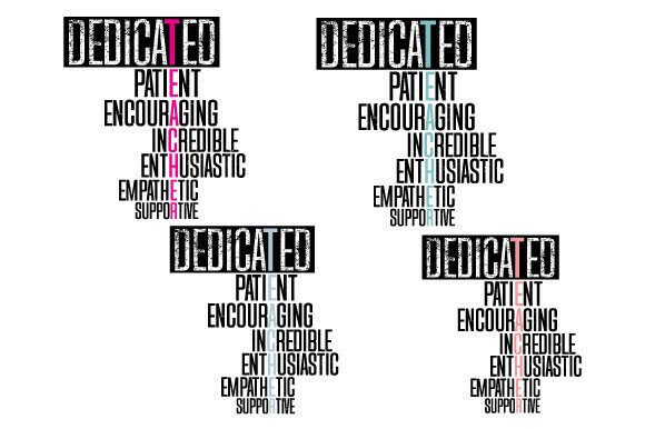 Teacher Word Art SVG Inspirational Graphics for T-Shirt Designs