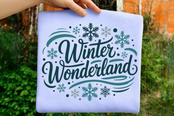 Winter Wonderland Snowflakes SVG PNG Art: Graphics for T-Shirt Designs & Local Branding